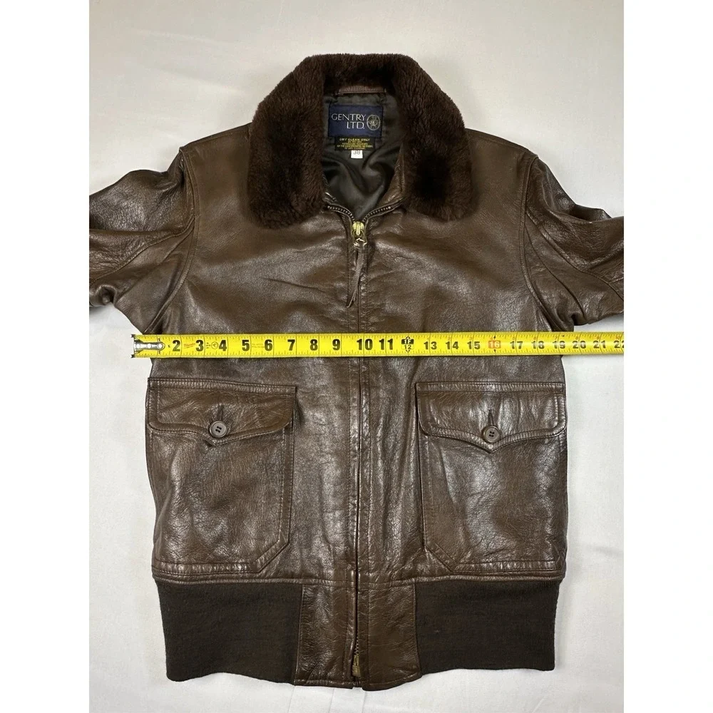 Flight Suits Ltd US‎ Navy G-1 VTG Leather Flight Jacket Size Mens Size 38 Brown